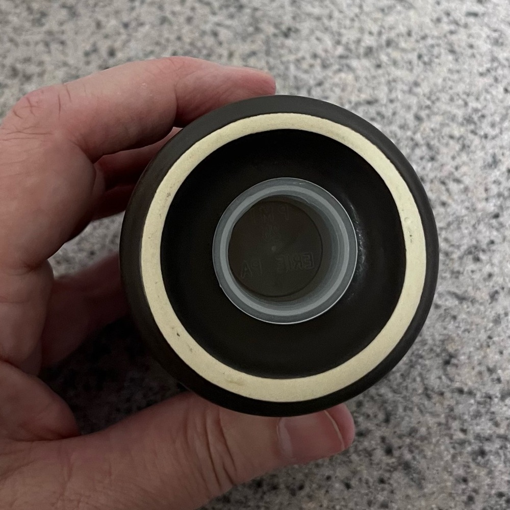 Pfaltzgraff Midnight Sun Pattern Matte Black Salt Shaker - Picture 4 of 5